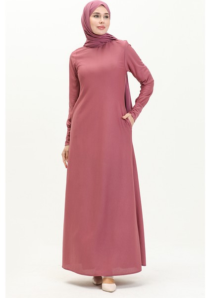 Cepli Elbise 0665-02 Gül Kurusu