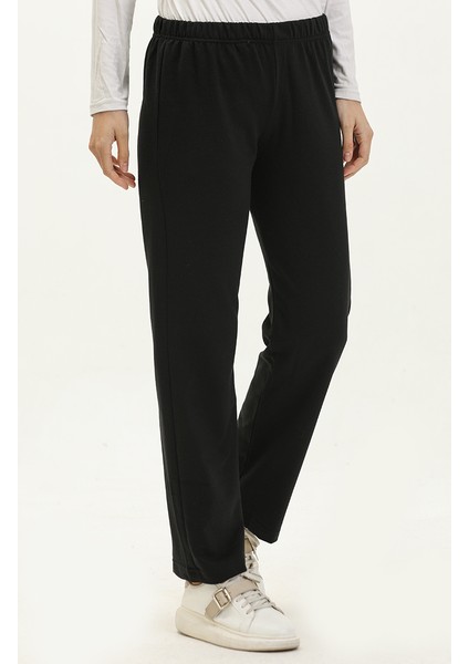 Iki Iplik Eşofman Altı 23004-01 Siyah