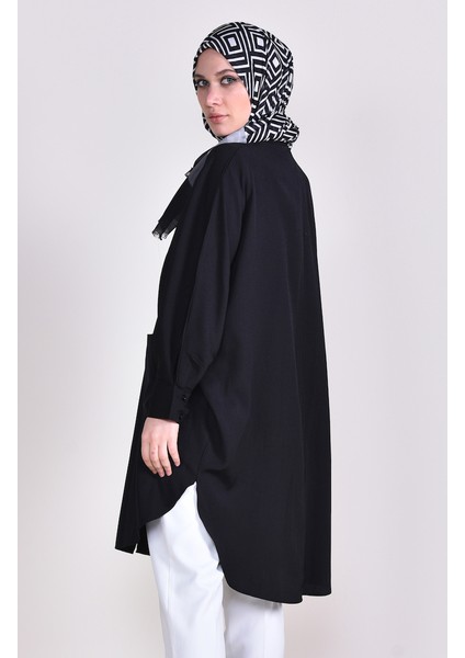 Cepli Viskon Tunik 6480-06 Siyah