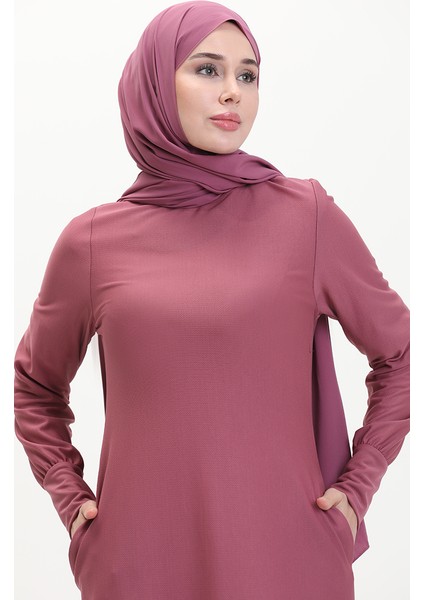 Cepli Elbise 0665-02 Gül Kurusu