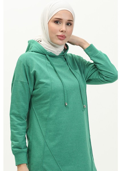 Çıma Detaylı Eşofman Takım 3039-12 Yeşil