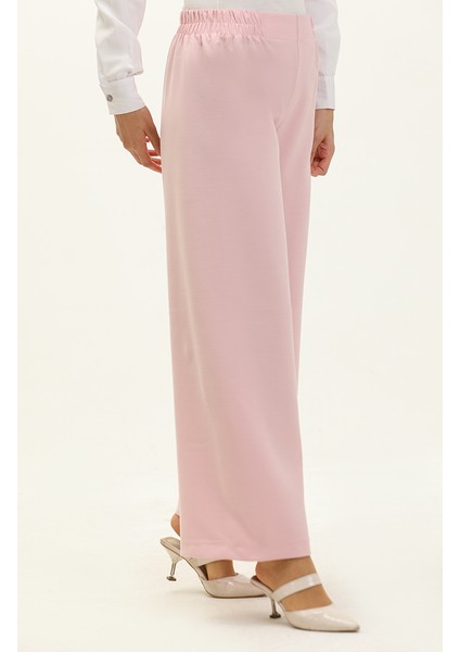 Beli Lastikli Bol Paça Pantolon 2951-20 Pudra fiyatları