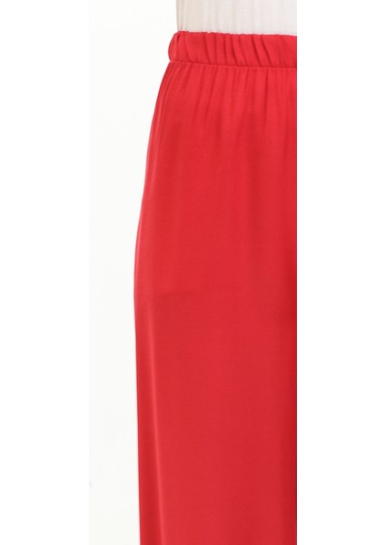 Beli Lastikli Bol Paça Pantolon 1143-02 Bordo