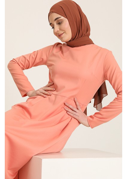Cepli Pileli Elbise 3372-01 Somon fırsatları