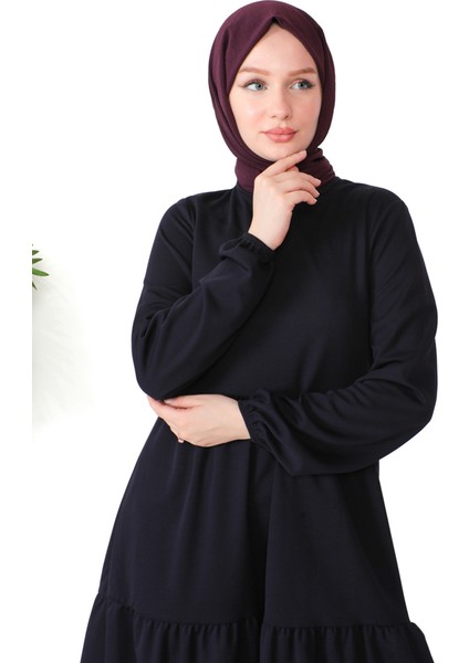 Büzgülü Tunik 0699-10 Mor