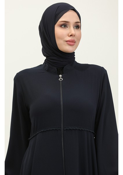 Dantel Detaylı Mevlana Ferace 5069-02 Lacivert modelleri