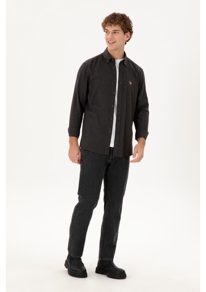 Erkek Siyah Gömlek Basic 50293980-VR046 fırsatları