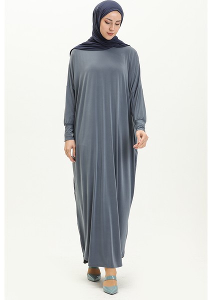 Yarasa Kol Salaş Elbise 2000-16 Gri fiyatları