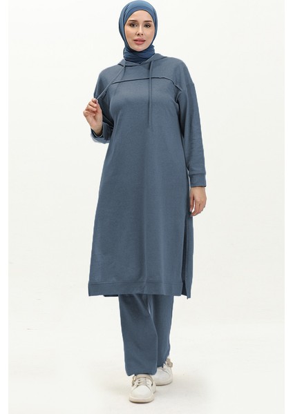 Iki Iplik Eşofman Takım 3034-16 Indigo