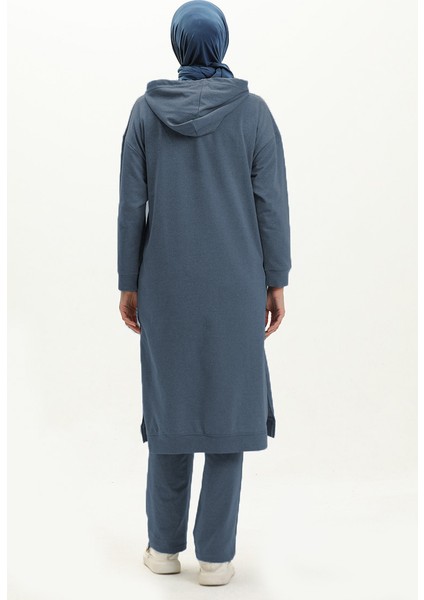 Iki Iplik Eşofman Takım 3034-16 Indigo