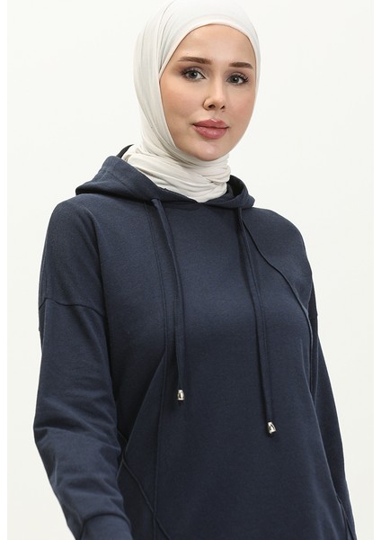 Çıma Detaylı Eşofman Takım 3039-08 Lacivert