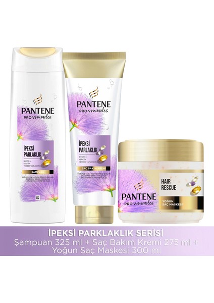 Pro-V Ipeksi Parlaklık Miracles Şampuan 325 Ml + Saç Kremi 275 Ml + Maske 300 Ml