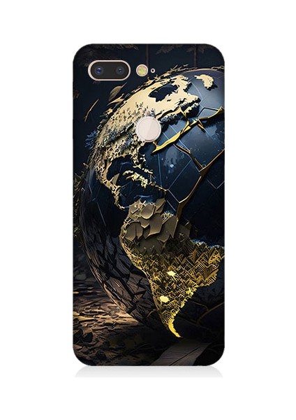 General Mobile Gm9 Pro Uyumlu Dünya Haritası Desenli Silikon Kılıf