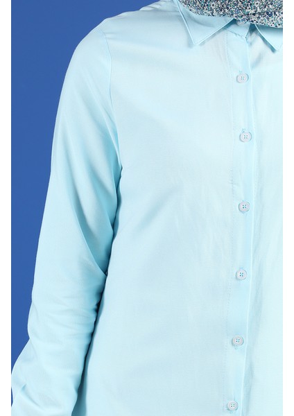 Cepli Düğmeli Tunik 6472-12 Turkuaz fırsatları