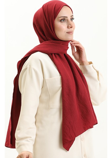 Soft Pamuk Şal 2000-34 Vişne
