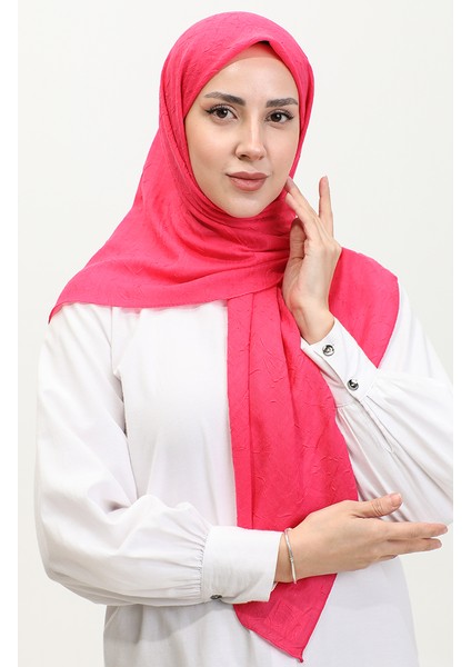 Bambu Kraş Eşarp 90165-10 Fuşya