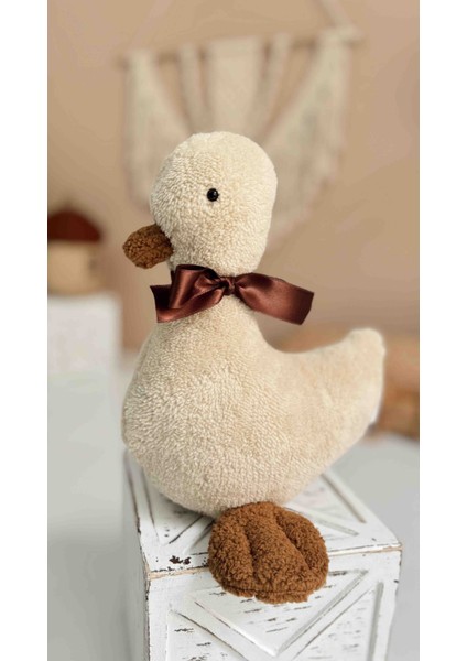 Bebek Çocuk Uyku Arkadaşı Ördek Bohem Naturel Peluş Ördek Yastık Dekor modelleri