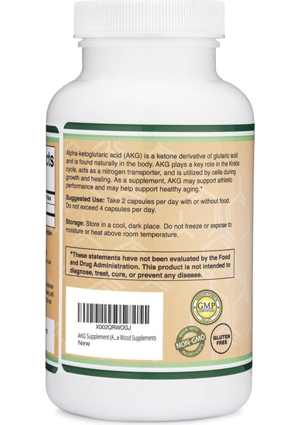 akg (Alpha Ketoglutaric Acid) - 1000 Mg 180 Kapsül- Ithal modelleri