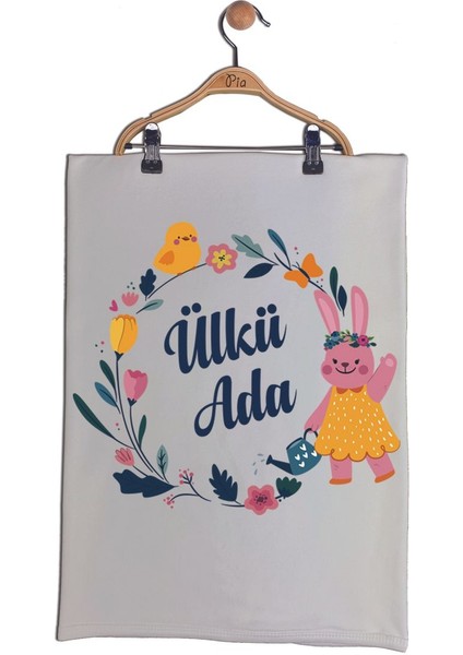 Isme Özel 11'li Organik Baskılı %100 Pamuk Kız Bebek Hastane Çıkışı