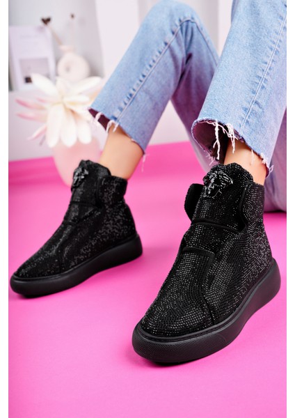 Siyah Ithal Taşlı Bot fiyatları