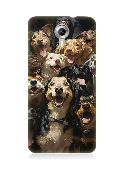 General Mobile Discovery 4g Uyumlu Köpek Ailesi Desenli Silikon Kılıf