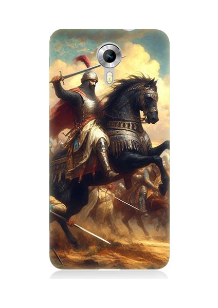 General Mobile Discovery 4g Uyumlu Şövalye ve Savaş Desenli Silikon Kılıf