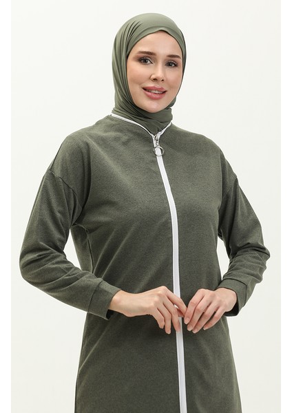 Fermuarlı Eşofman Takım 3044-09 Haki