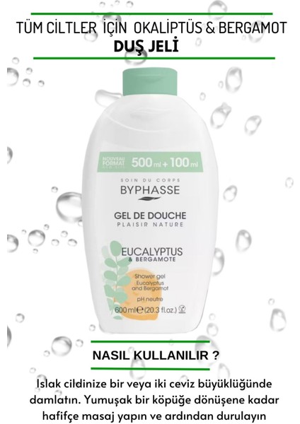 Plaisir Natura Okaliptus & Bergamot Duş Jeli 600ml