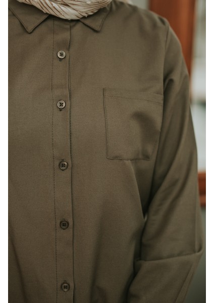 Cepli Düğmeli Tunik 6472-06 Haki