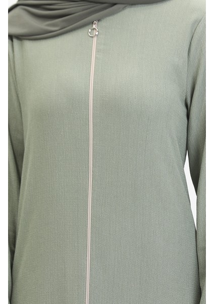 Eteği Fırfırlı Ferace 5109-05 Çağla Yeşili fırsatları