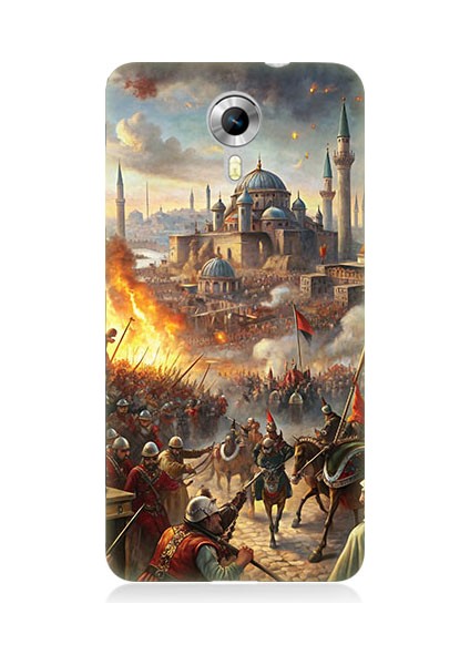 General Mobile Discovery 4g Uyumlu Ay ve Kurt Desenli Silikon Kılıf