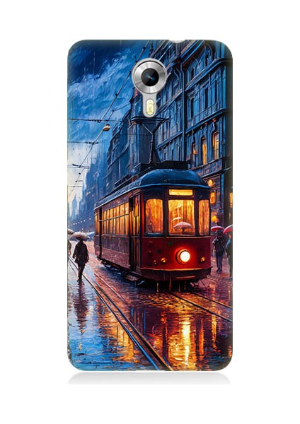 General Mobile Discovery 4g Uyumlu Istanbul Tramvay Desenli Silikon Kılıf