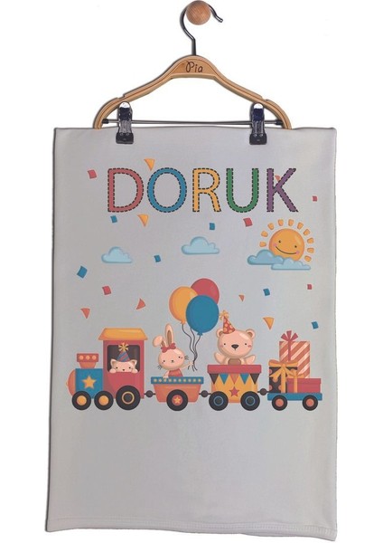 %100 Pamuk Baskılı 11’li Isimli Organik Erkek Bebek Hastane Çıkışı