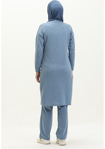 Fermuarlı Eşofman Takım 3044-12 Mavi indirimleri