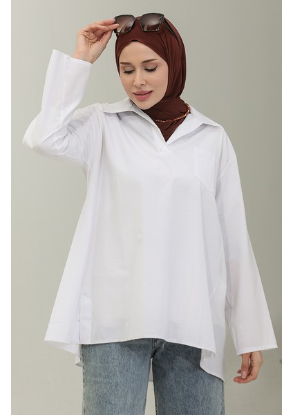 Oversize Tunik 2007-07 Beyaz