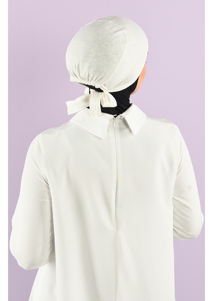 Dikişli Penye Bone 90106-03 Ekru