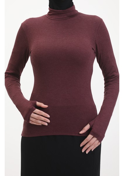 Balıkçı Yaka Body 10405-02 Bordo