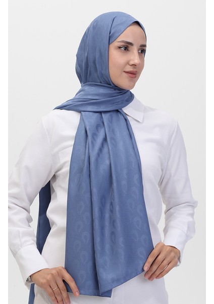 Madame Mary Damla Jakar Şal 19085-06 Indigo fiyatları