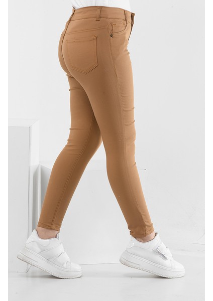 Dar Paça Kot Pantolon 1304-01 Kahverengi