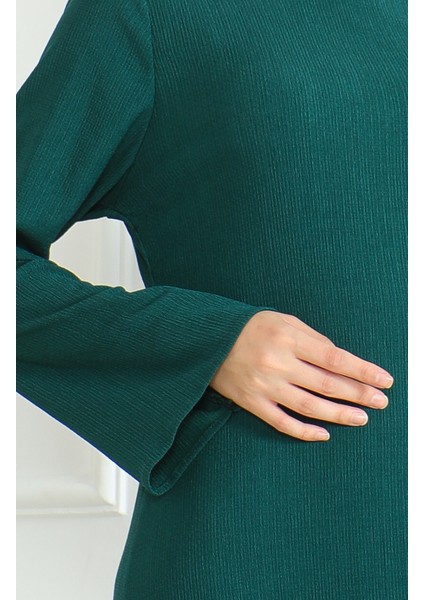 Bürümcük Kumaş Düz Spor Elbise 1003-01 Zümrüt Yeşili fırsatları