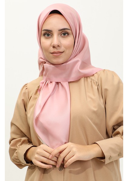 Düz Eşarp 1266-56 Koyu Pudra