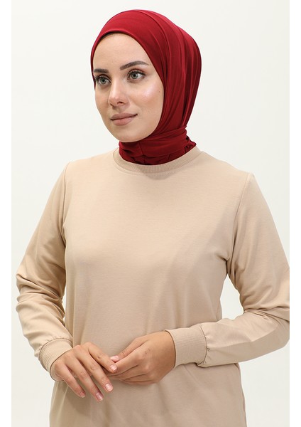 Çıtçıtlı Pratik Eşarp 1256-20 Bordo