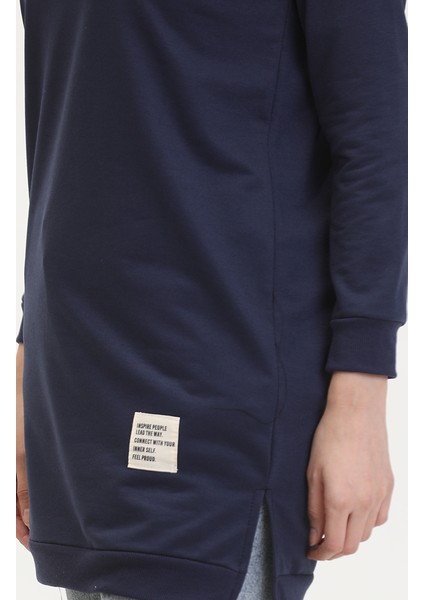 Yırtmaçlı Spor Tunik 0529-04 Lacivert fırsatları