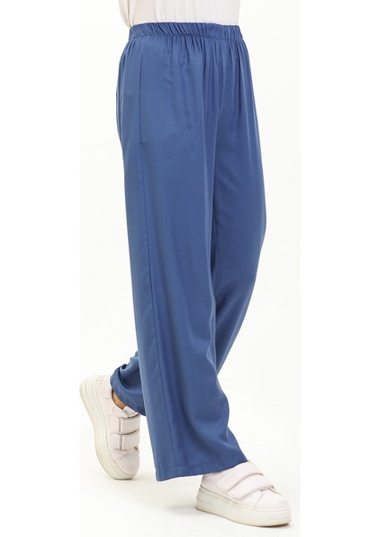 Beli Lastikli Bol Paça Pantolon 1143-06 Indigo fiyatları