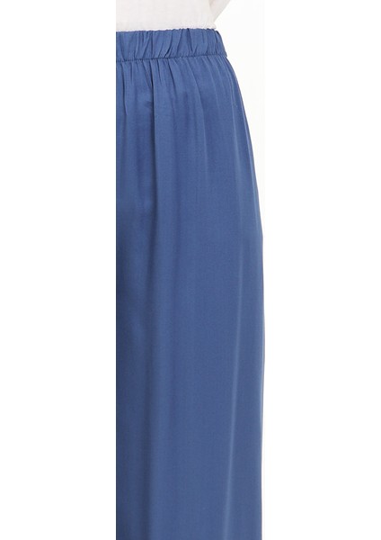 Beli Lastikli Bol Paça Pantolon 1143-06 Indigo modelleri
