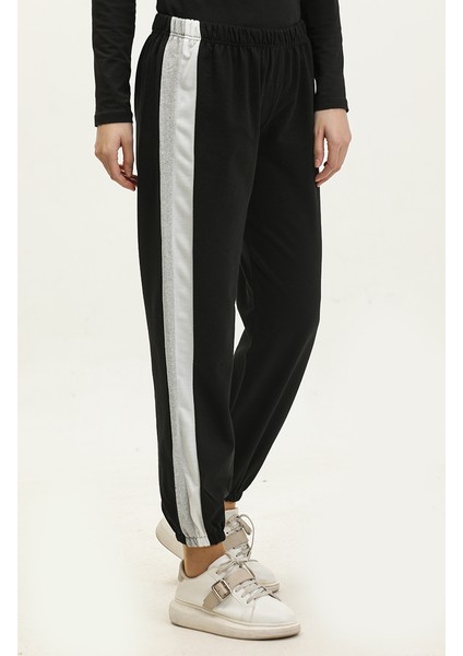 Beli Lastikli Eşofman Altı 23097-03 Siyah