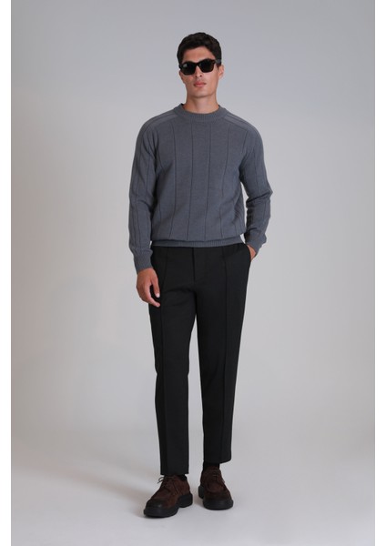 Lusi Spor Erkek Chino Pantolon Slim Fit Siyah
