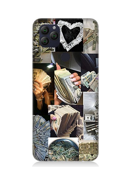 General Mobile GM22 Uyumlu Para ve Aşk Desenli Silikon Kılıf