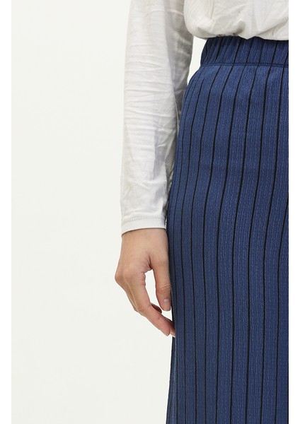 Beli Lastikli Bol Paça Pantolon 8659-01 Indigo