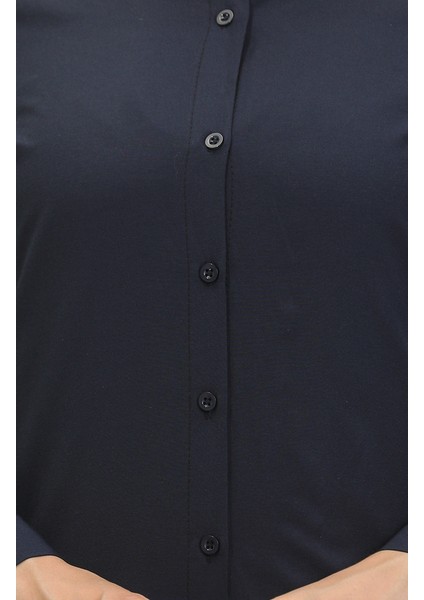 Düğmeli Tunik 6111-01 Lacivert modelleri